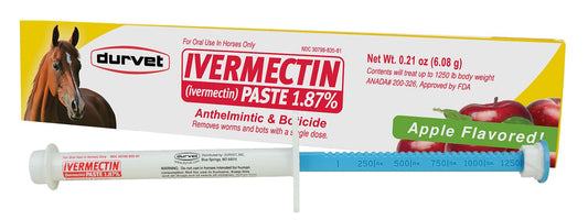 Durvet Ivermectin 1.87% Apple Flavored Dewormer (Pack of 3)